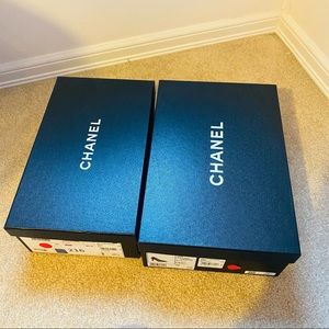 Chanel 2 Empty shoe boxes black